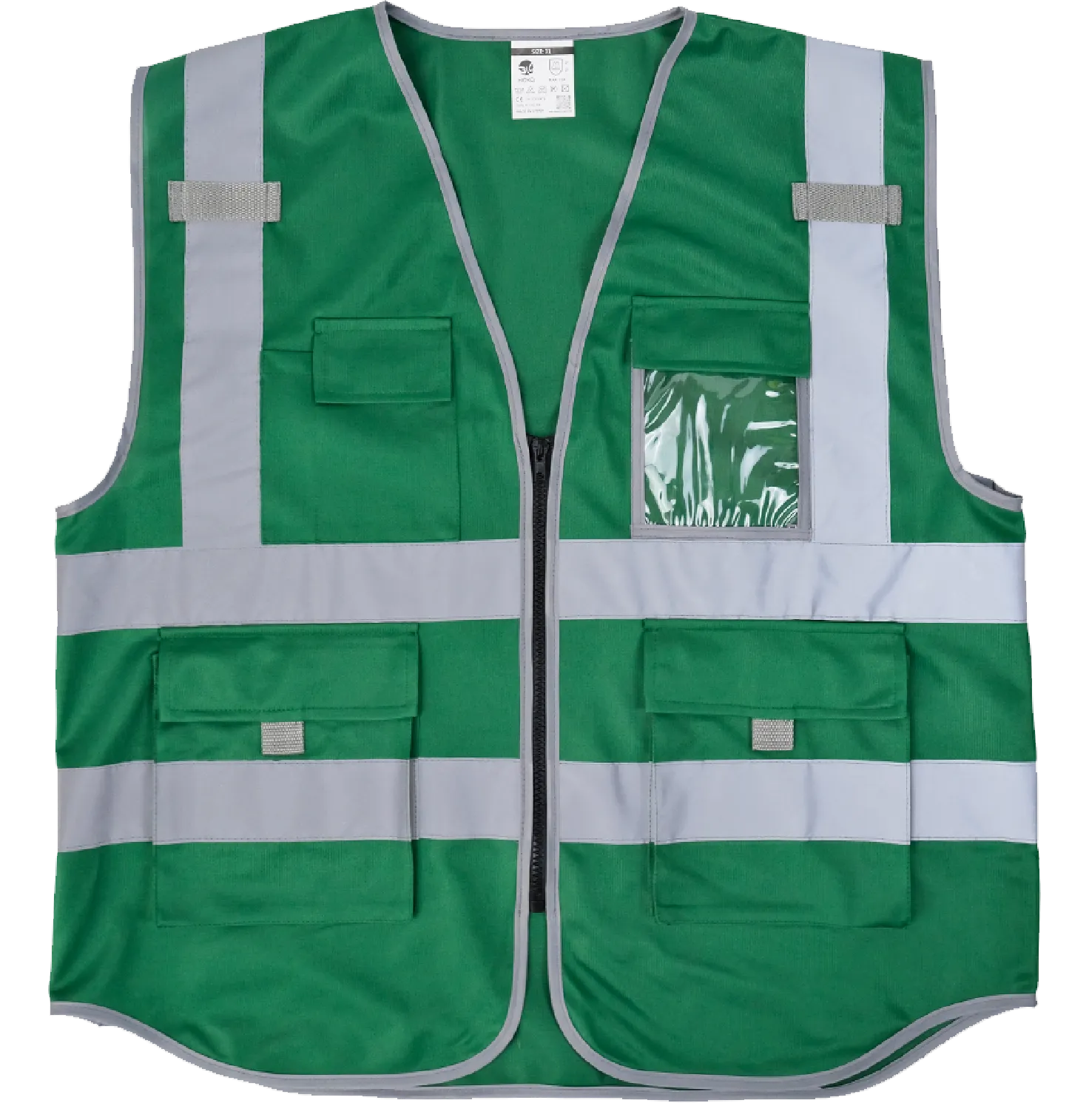 Multi-Function Green Safety Vest
