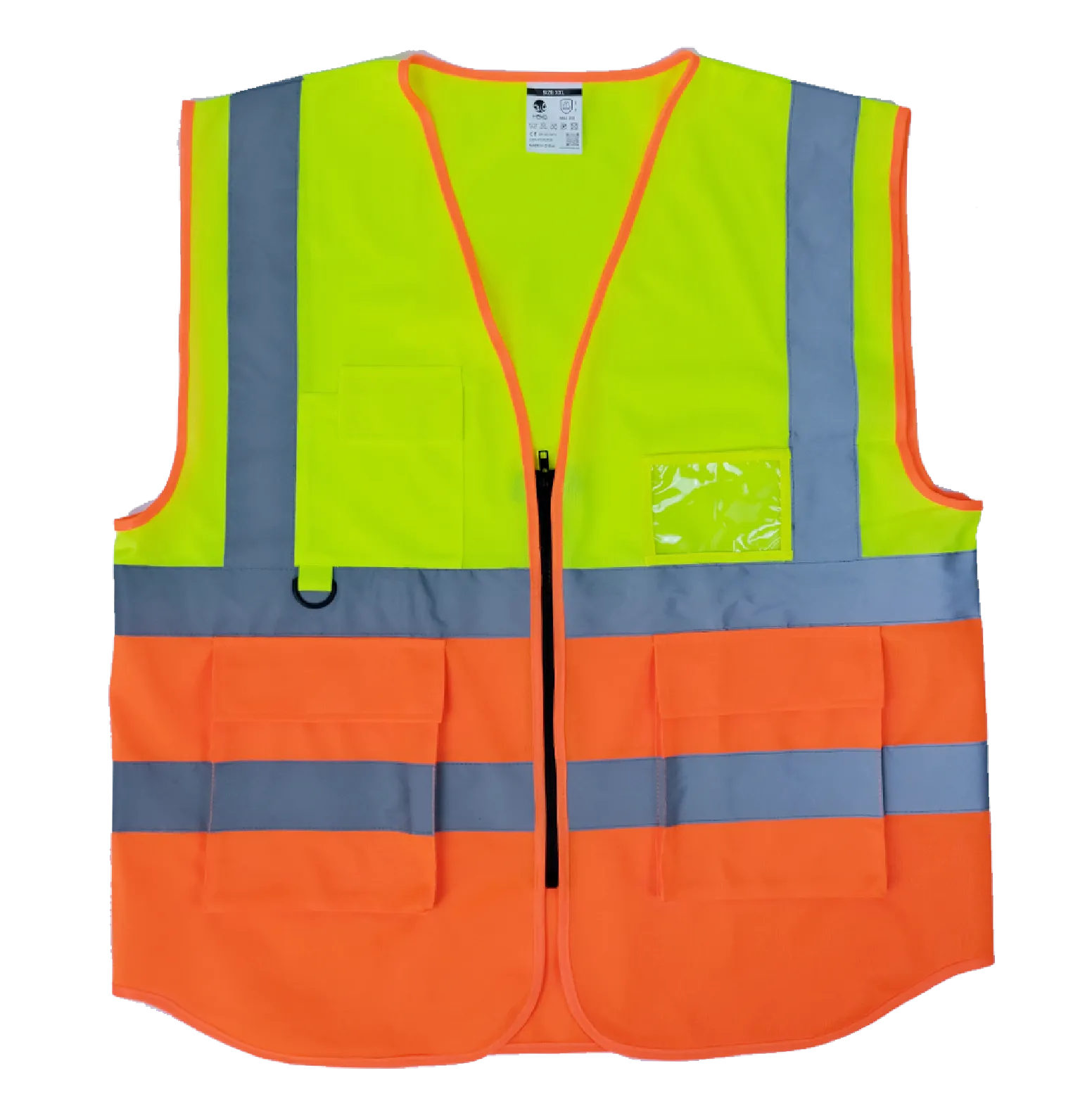 Lime Green and Orange Safety Vest