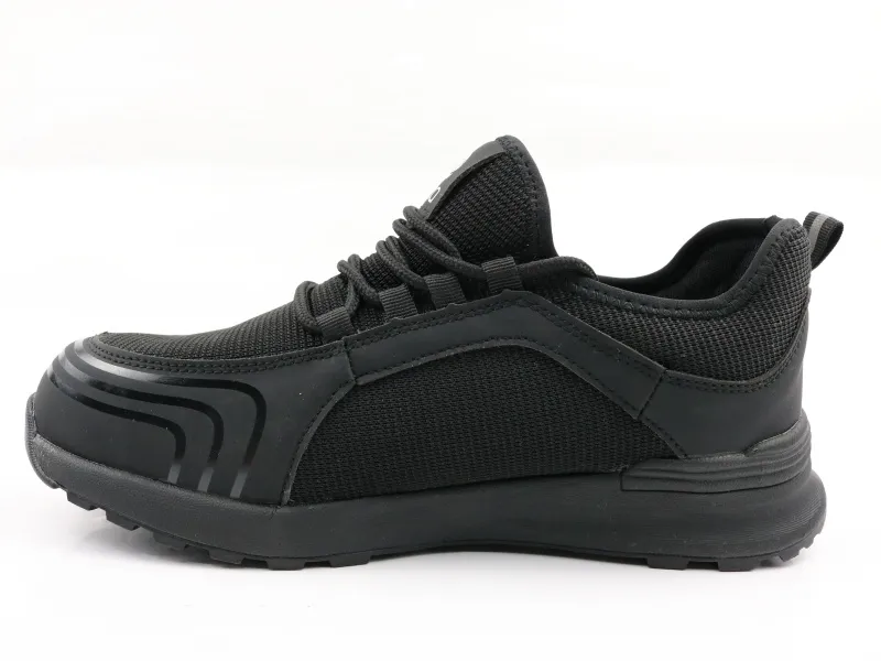 Black Rubber Sport Style Safety Shoes