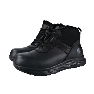 Black Full Grain Leather Fiberglass Kevlar Safety Shoes
