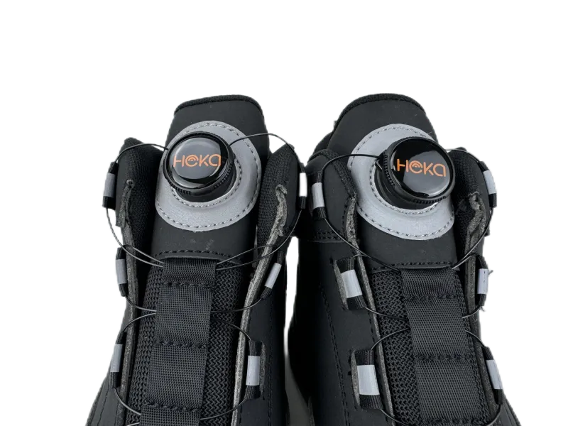 Black Microfiber Buckle Style Safety Shoes