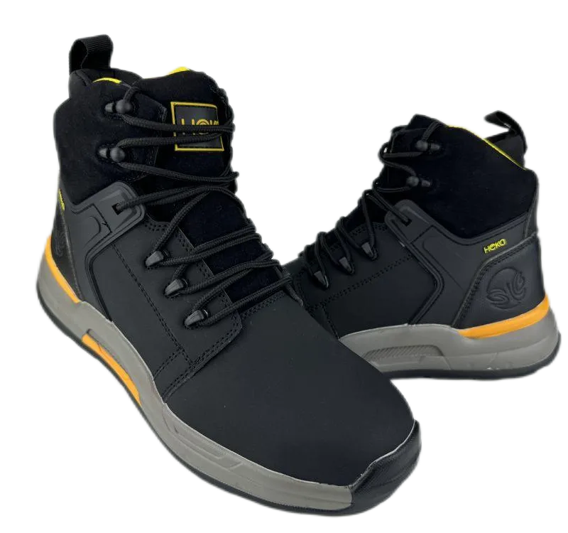 Microfiber Sneaker Style Black Safety Shoes