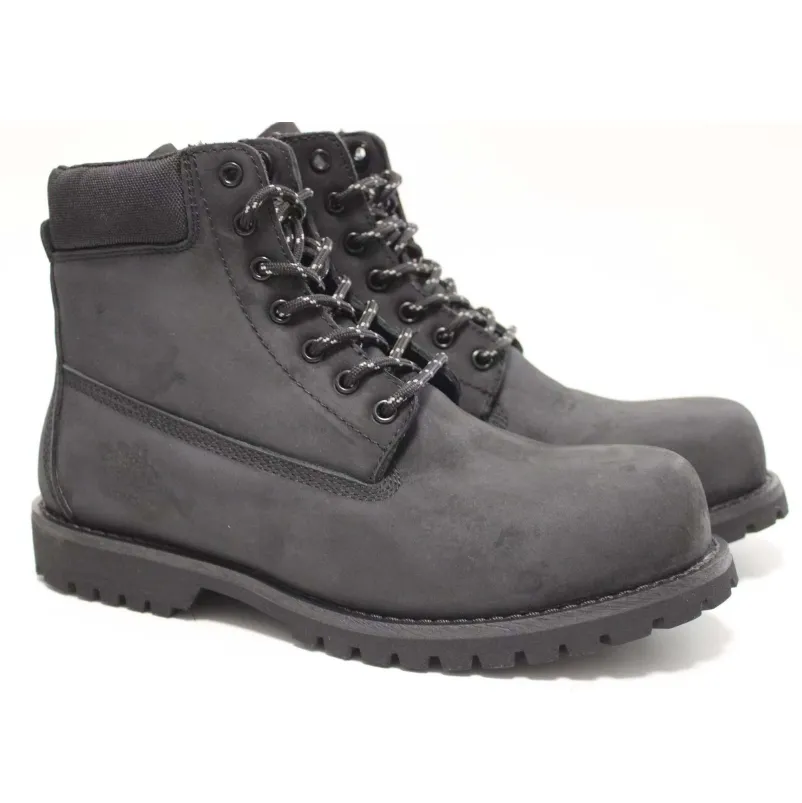 Classic Grey Crazy Horse Leather Kevlar Plate Safety Shoes
