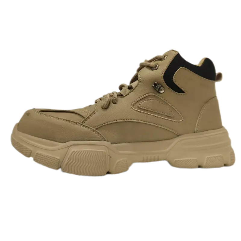 Light Brown Mid Neck Safety Shoes