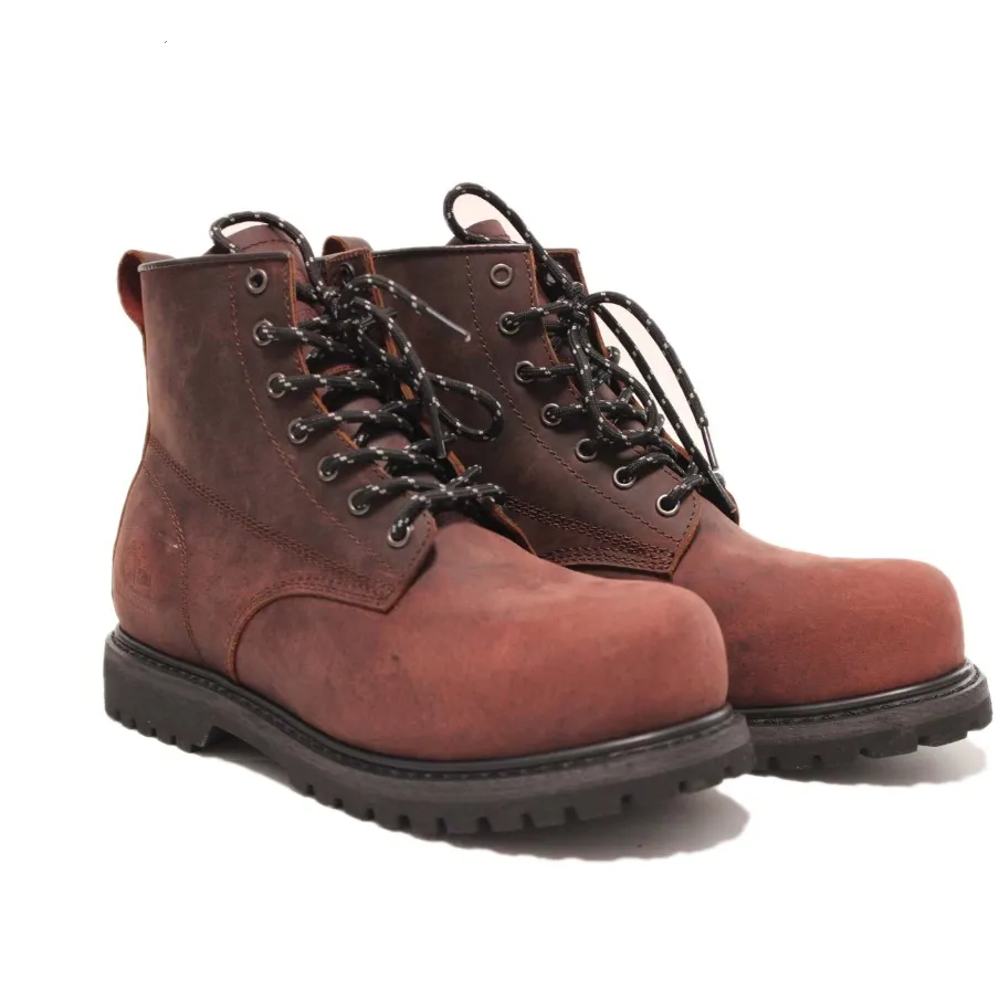 Premium Grain Crazy Horse Leather Safety Shoes