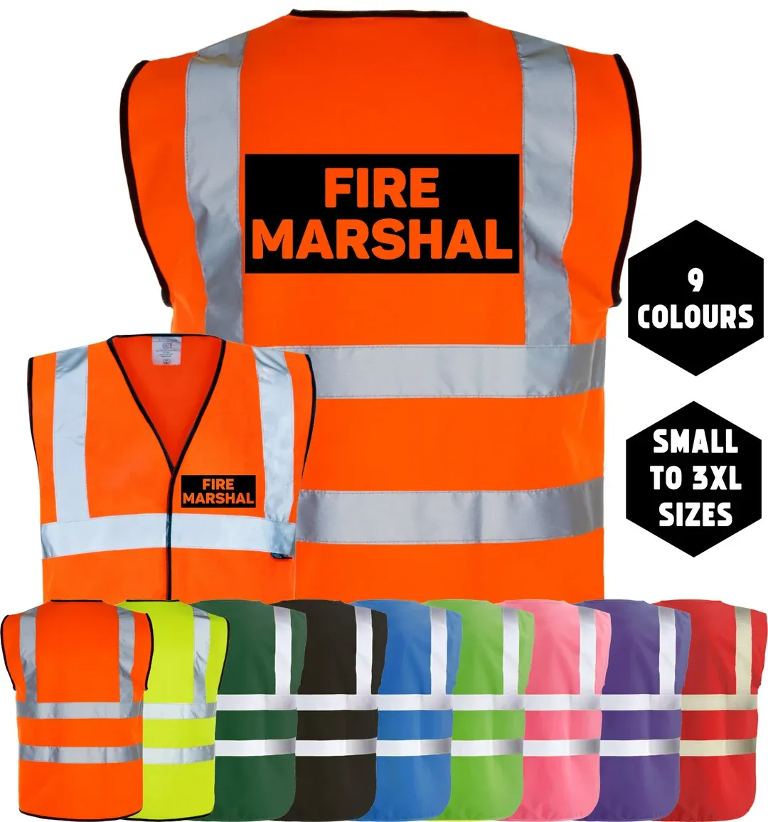 Fire Marshal Safety Reflective Vest