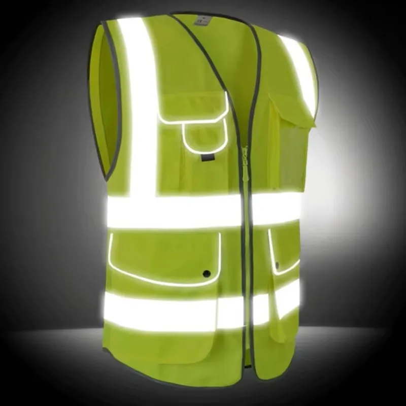 Multi Function Lime Safety Vest