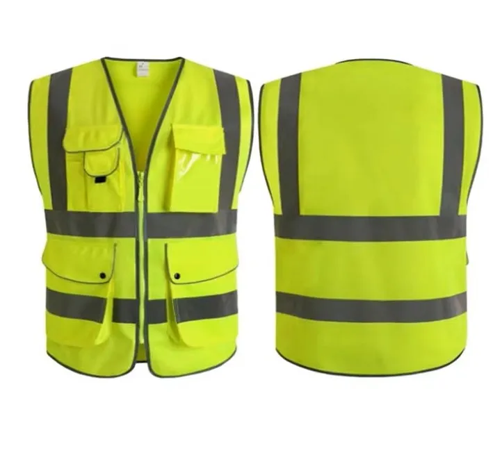 Multi Function Lime Safety Vest