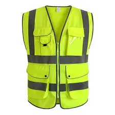 Multi Function Lime Safety Vest